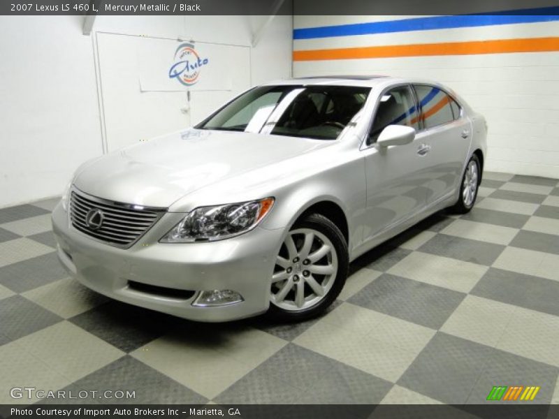 Mercury Metallic / Black 2007 Lexus LS 460 L