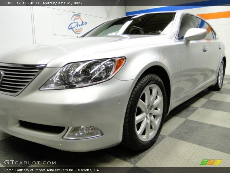 Mercury Metallic / Black 2007 Lexus LS 460 L