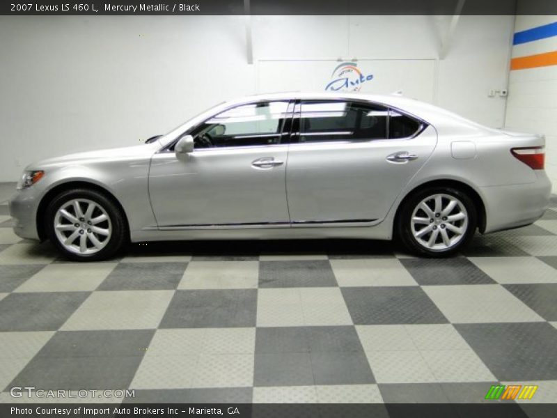 Mercury Metallic / Black 2007 Lexus LS 460 L