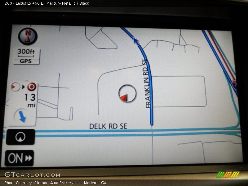 Mercury Metallic / Black 2007 Lexus LS 460 L