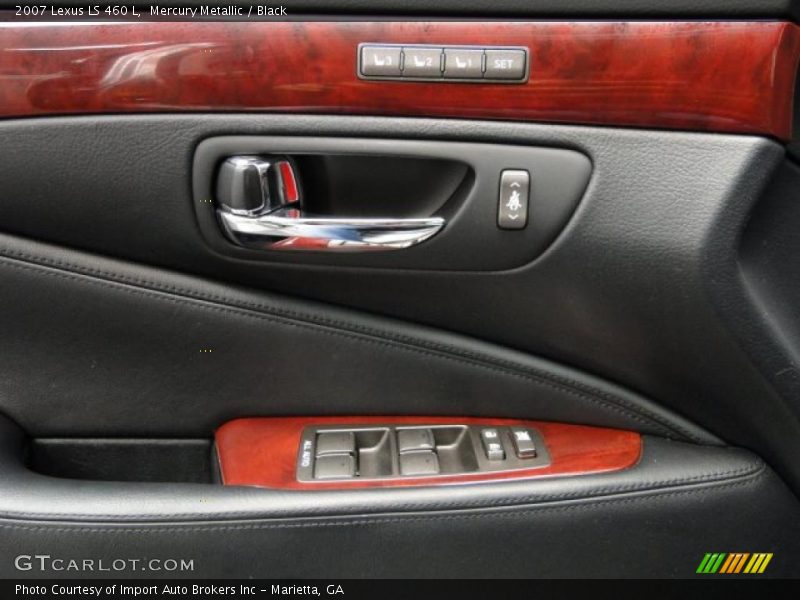 Mercury Metallic / Black 2007 Lexus LS 460 L