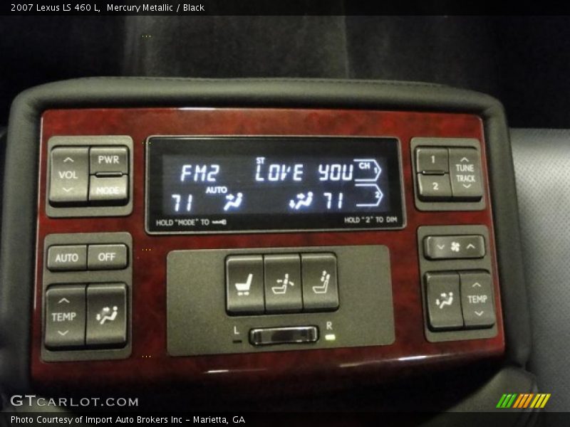 Mercury Metallic / Black 2007 Lexus LS 460 L