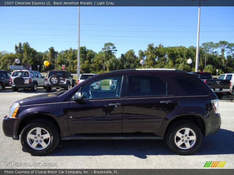 Black Amethyst Metallic / Light Gray 2007 Chevrolet Equinox LS