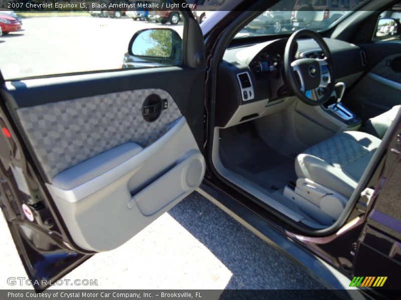 Black Amethyst Metallic / Light Gray 2007 Chevrolet Equinox LS