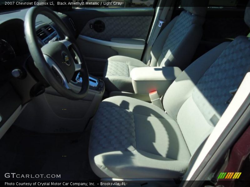 Black Amethyst Metallic / Light Gray 2007 Chevrolet Equinox LS