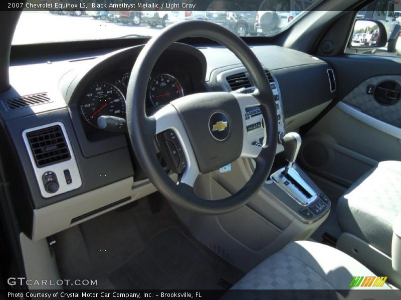 Black Amethyst Metallic / Light Gray 2007 Chevrolet Equinox LS