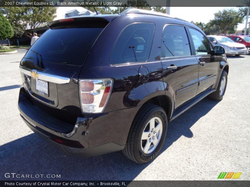 Black Amethyst Metallic / Light Gray 2007 Chevrolet Equinox LS