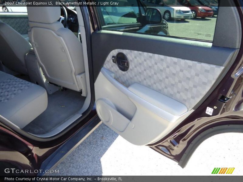 Black Amethyst Metallic / Light Gray 2007 Chevrolet Equinox LS