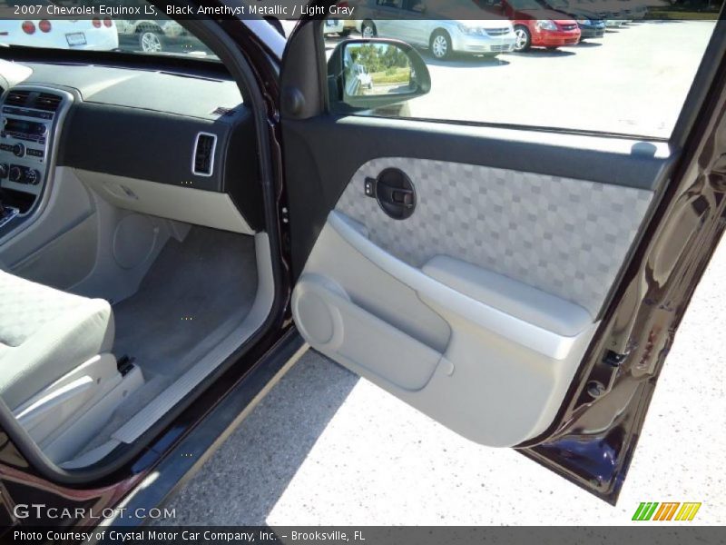 Black Amethyst Metallic / Light Gray 2007 Chevrolet Equinox LS
