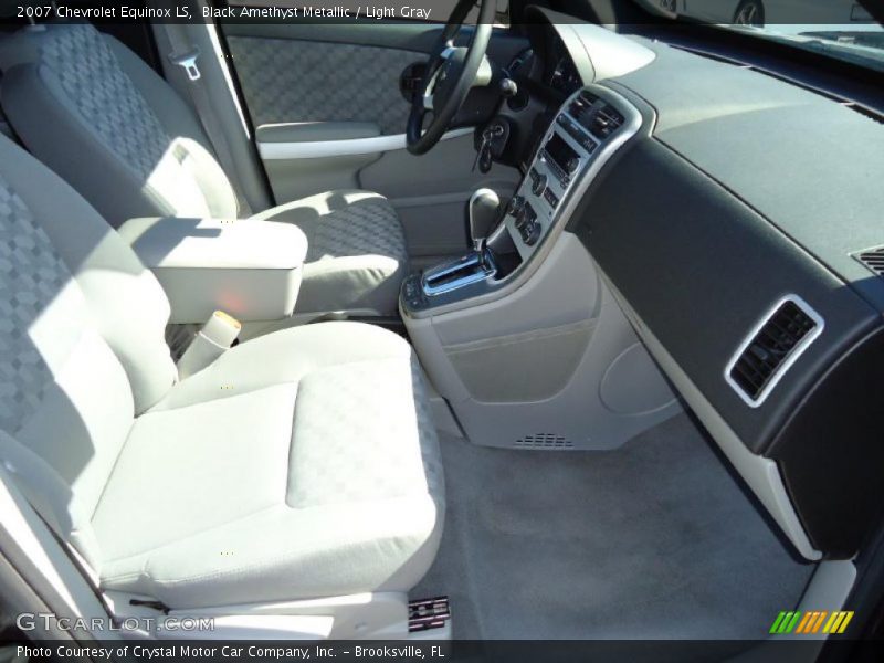 Black Amethyst Metallic / Light Gray 2007 Chevrolet Equinox LS