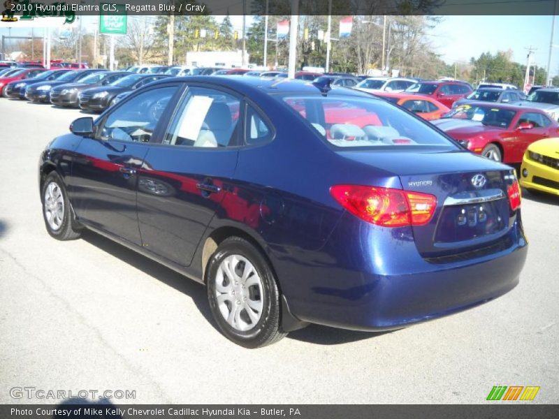 Regatta Blue / Gray 2010 Hyundai Elantra GLS