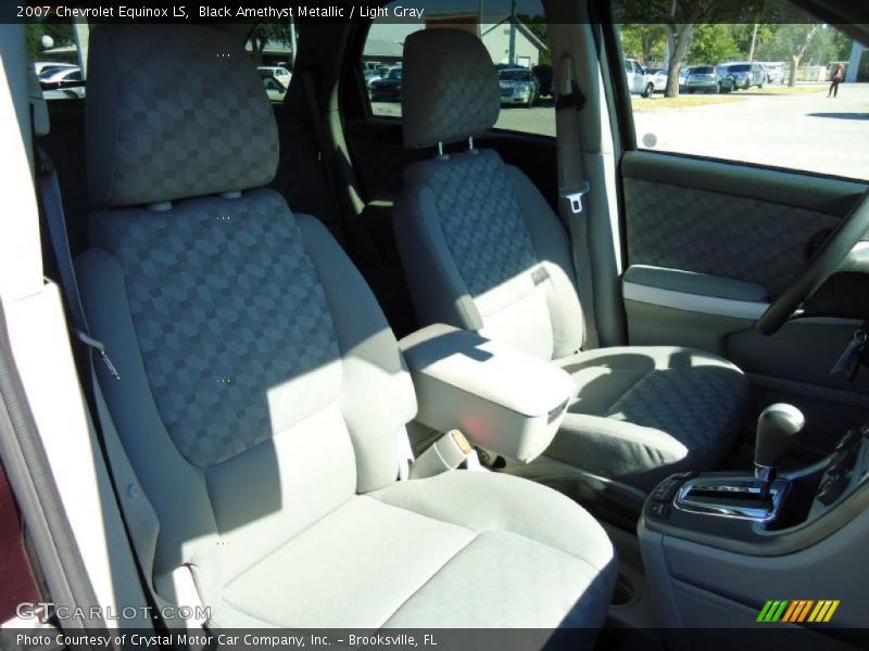 Black Amethyst Metallic / Light Gray 2007 Chevrolet Equinox LS
