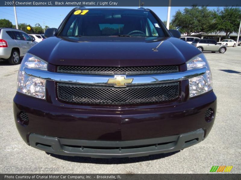 Black Amethyst Metallic / Light Gray 2007 Chevrolet Equinox LS