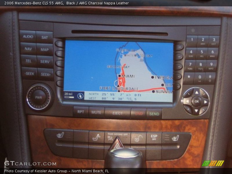 Navigation of 2006 CLS 55 AMG