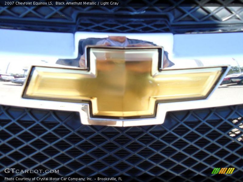 Black Amethyst Metallic / Light Gray 2007 Chevrolet Equinox LS