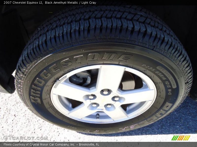 Black Amethyst Metallic / Light Gray 2007 Chevrolet Equinox LS