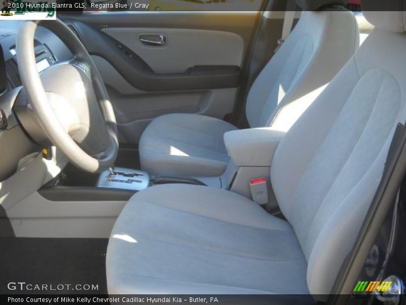 Regatta Blue / Gray 2010 Hyundai Elantra GLS