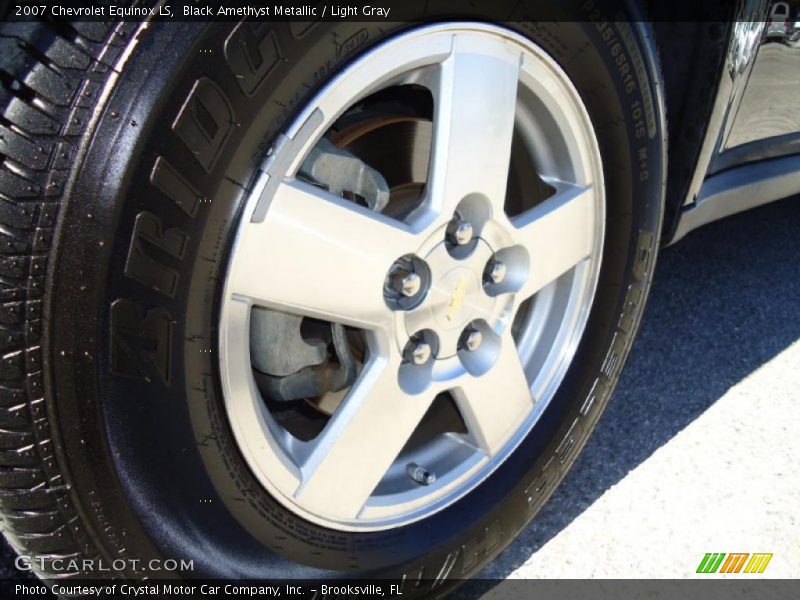 Black Amethyst Metallic / Light Gray 2007 Chevrolet Equinox LS