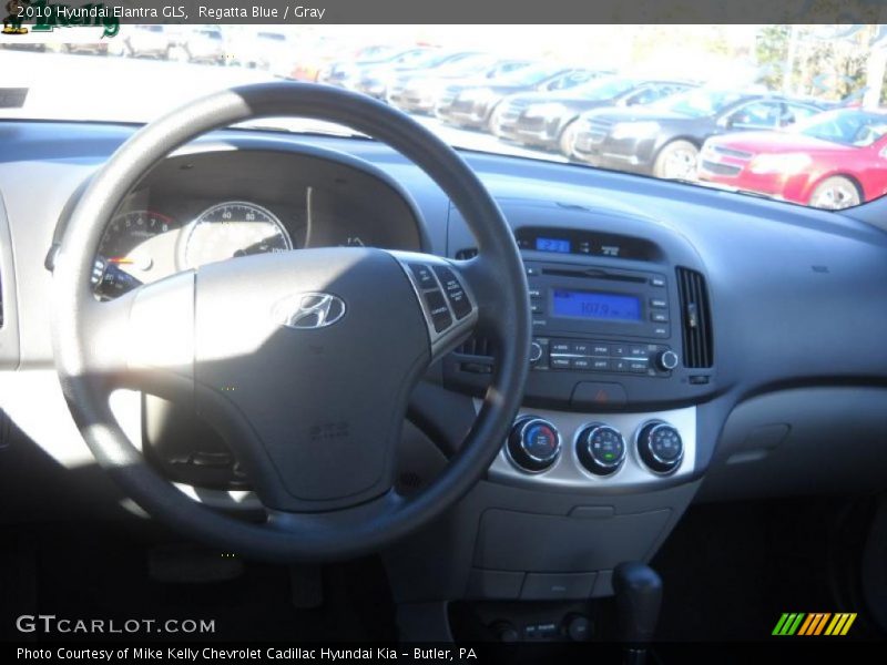 Regatta Blue / Gray 2010 Hyundai Elantra GLS