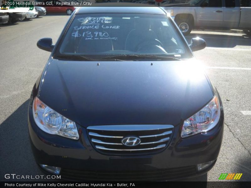 Regatta Blue / Gray 2010 Hyundai Elantra GLS