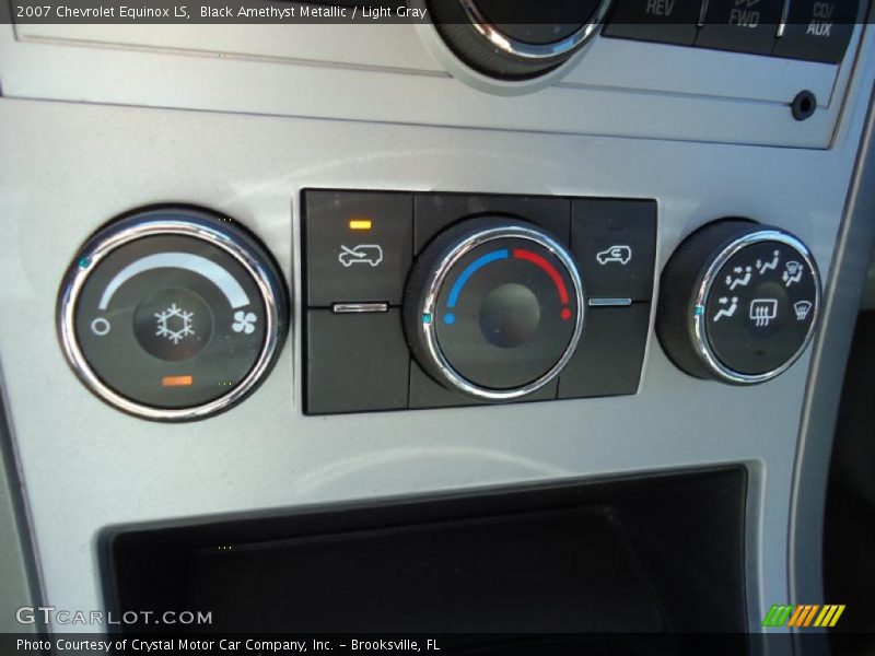Black Amethyst Metallic / Light Gray 2007 Chevrolet Equinox LS