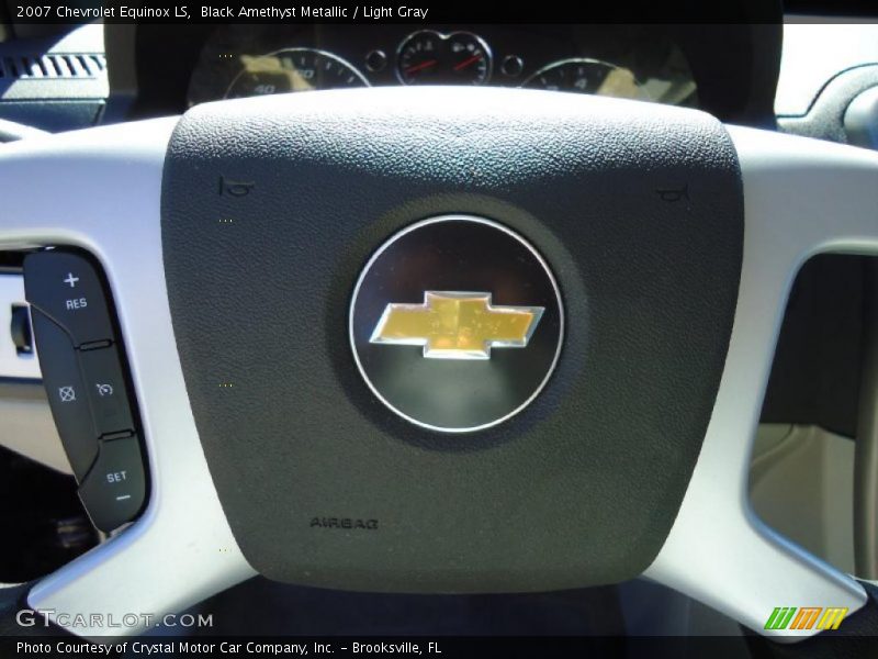 Black Amethyst Metallic / Light Gray 2007 Chevrolet Equinox LS
