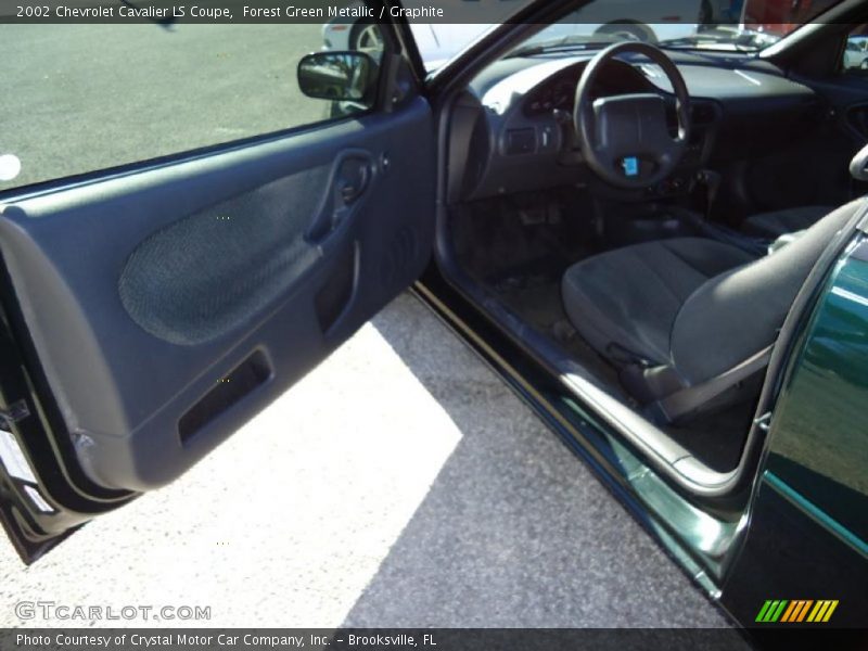 Forest Green Metallic / Graphite 2002 Chevrolet Cavalier LS Coupe