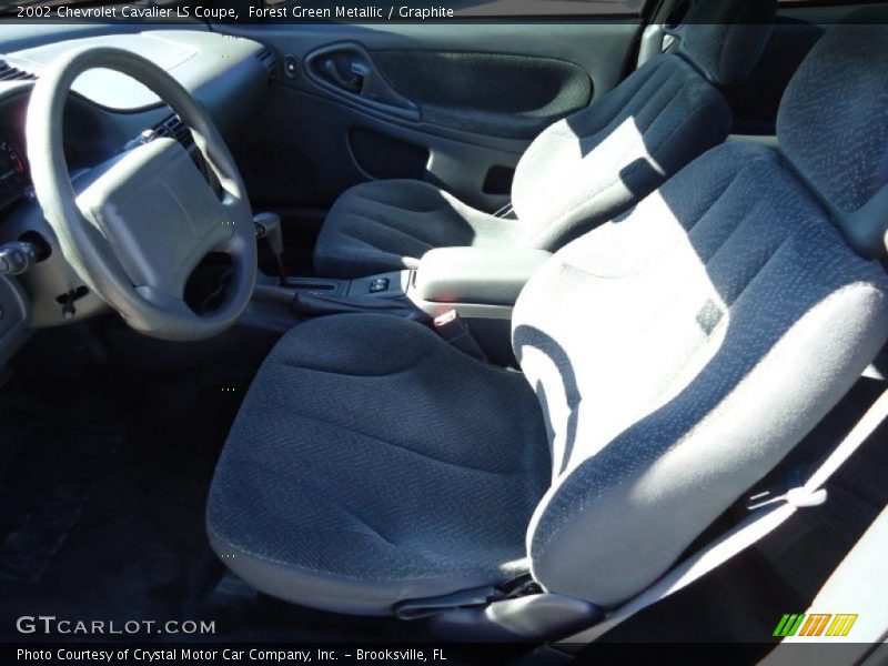 Forest Green Metallic / Graphite 2002 Chevrolet Cavalier LS Coupe