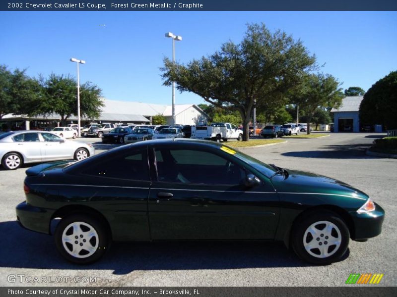 Forest Green Metallic / Graphite 2002 Chevrolet Cavalier LS Coupe
