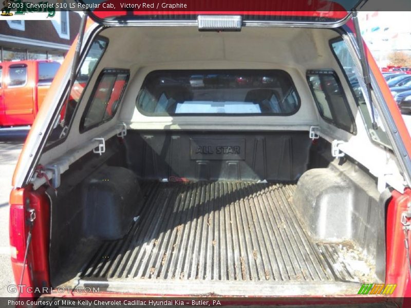 Victory Red / Graphite 2003 Chevrolet S10 LS Regular Cab