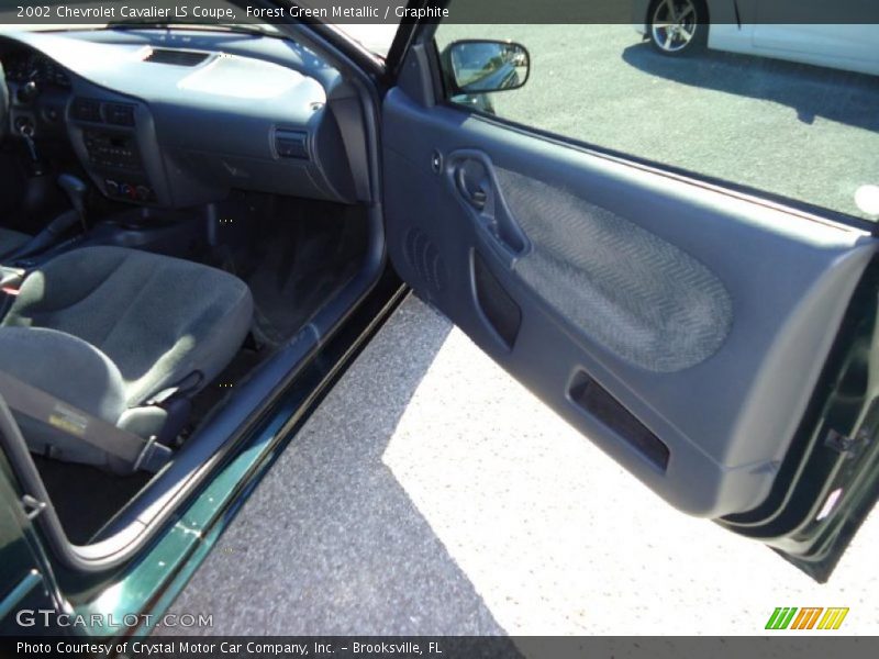 Forest Green Metallic / Graphite 2002 Chevrolet Cavalier LS Coupe