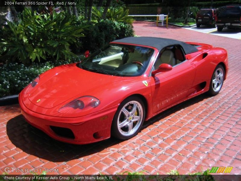 Red / Ivory 2004 Ferrari 360 Spider F1