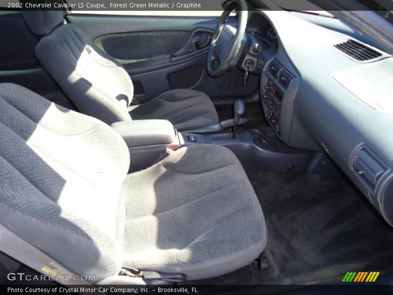 Forest Green Metallic / Graphite 2002 Chevrolet Cavalier LS Coupe
