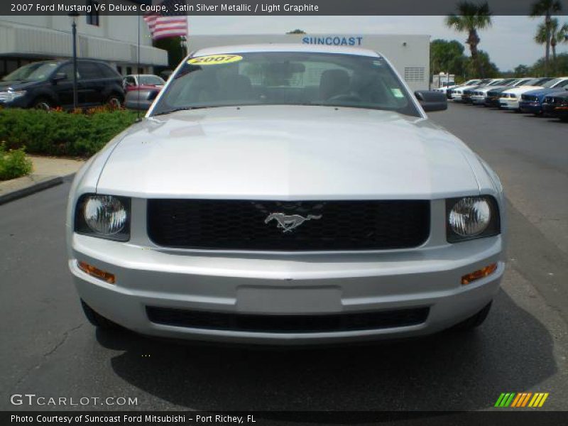 Satin Silver Metallic / Light Graphite 2007 Ford Mustang V6 Deluxe Coupe