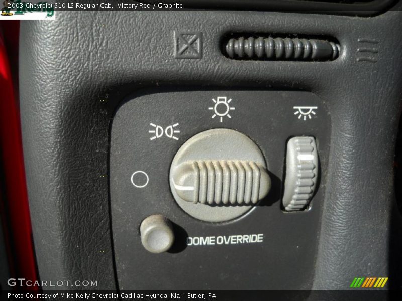 Victory Red / Graphite 2003 Chevrolet S10 LS Regular Cab