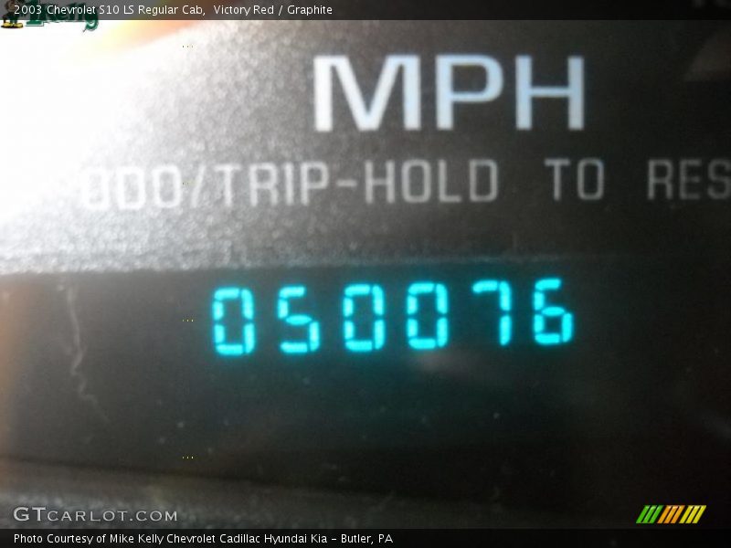 Victory Red / Graphite 2003 Chevrolet S10 LS Regular Cab