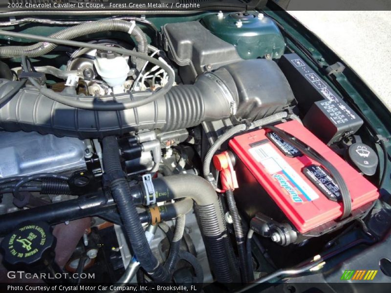 Forest Green Metallic / Graphite 2002 Chevrolet Cavalier LS Coupe