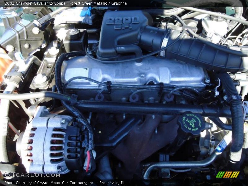 Forest Green Metallic / Graphite 2002 Chevrolet Cavalier LS Coupe