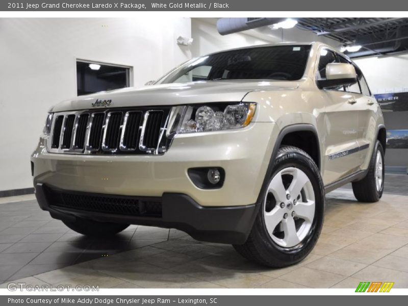 White Gold Metallic / Black 2011 Jeep Grand Cherokee Laredo X Package