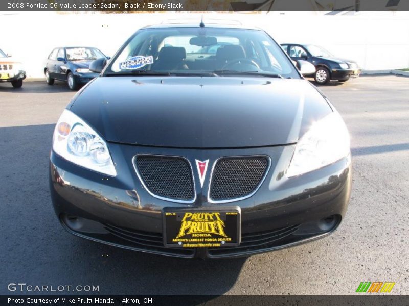 Black / Ebony Black 2008 Pontiac G6 Value Leader Sedan