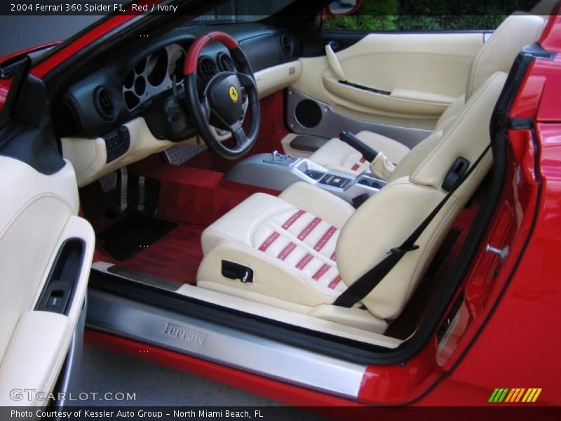 Ivory Interior - 2004 360 Spider F1 