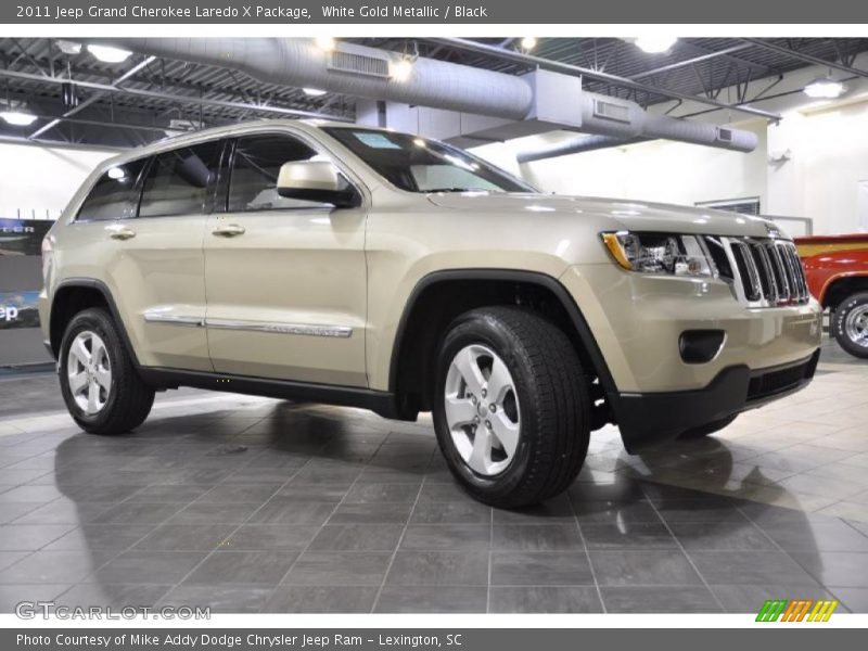 White Gold Metallic / Black 2011 Jeep Grand Cherokee Laredo X Package
