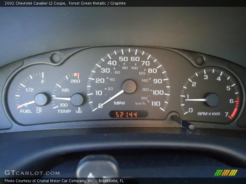  2002 Cavalier LS Coupe LS Coupe Gauges