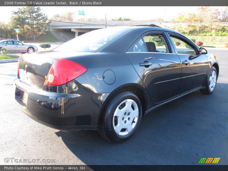 Black / Ebony Black 2008 Pontiac G6 Value Leader Sedan