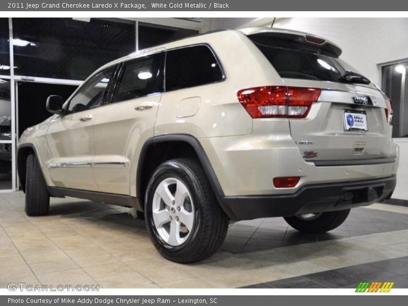 White Gold Metallic / Black 2011 Jeep Grand Cherokee Laredo X Package