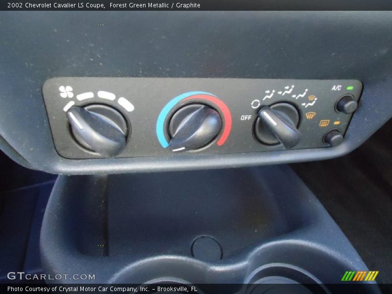 Controls of 2002 Cavalier LS Coupe