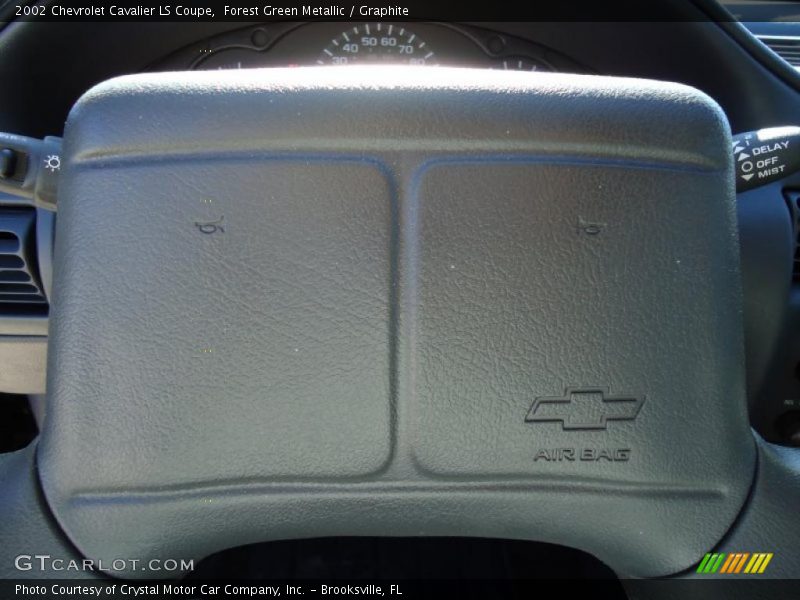 Forest Green Metallic / Graphite 2002 Chevrolet Cavalier LS Coupe