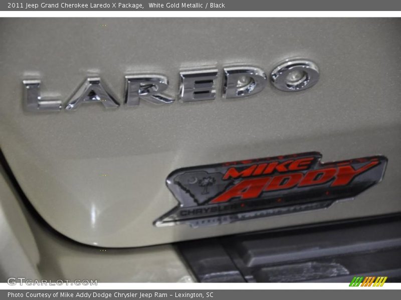 White Gold Metallic / Black 2011 Jeep Grand Cherokee Laredo X Package