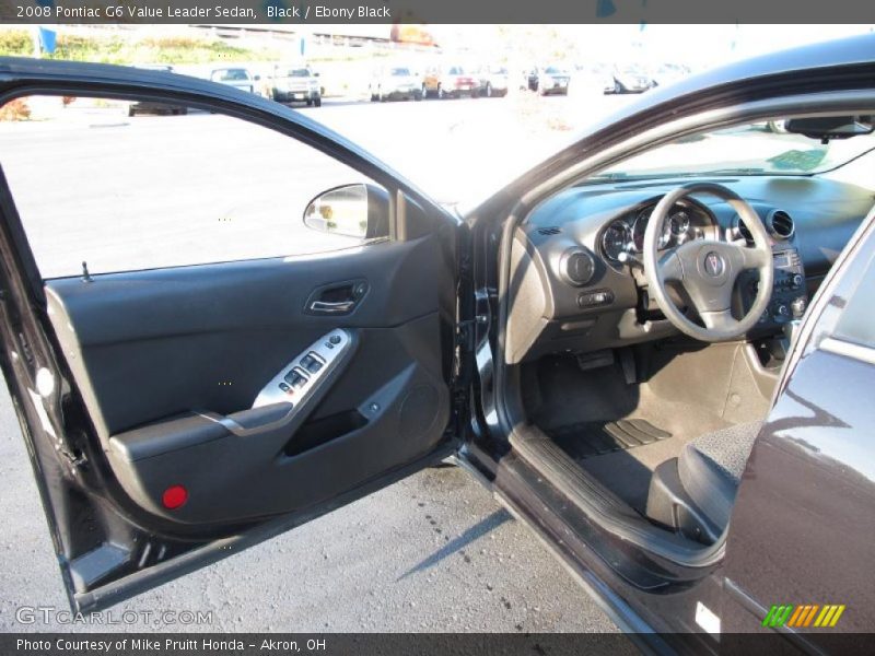 Black / Ebony Black 2008 Pontiac G6 Value Leader Sedan