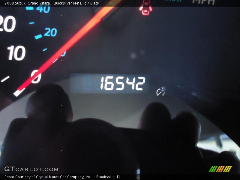 Quicksilver Metallic / Black 2008 Suzuki Grand Vitara